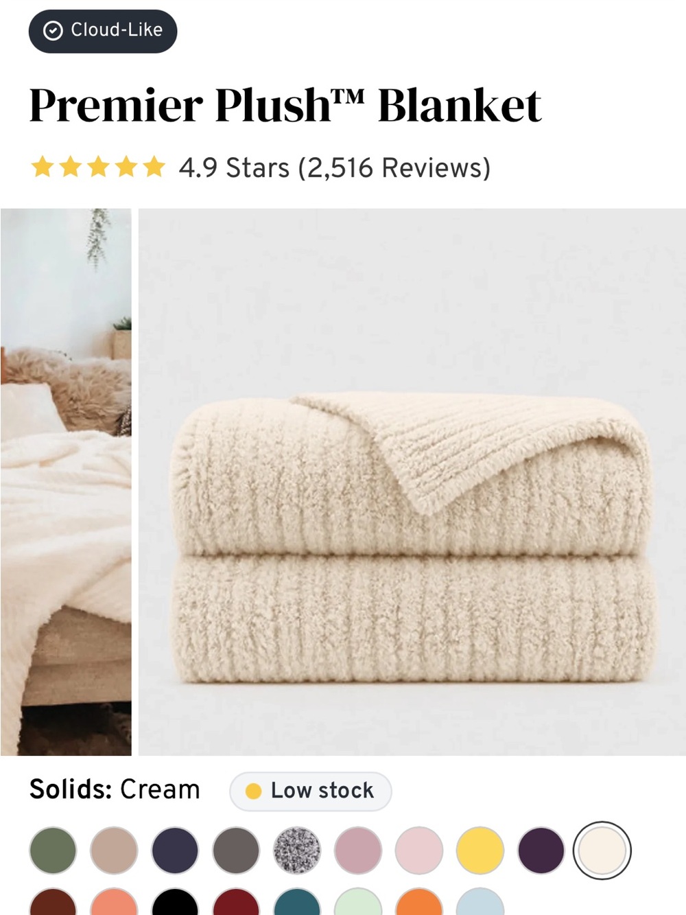 BIG BLANKET Cream Blanket - Cloud-Like Comfort